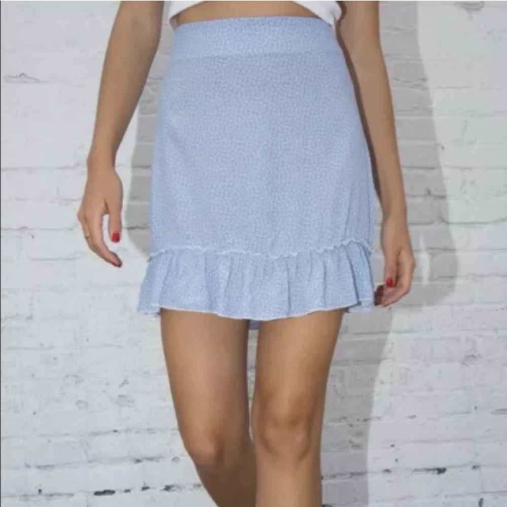 Brandy Melville Ruffled Cara Skirt